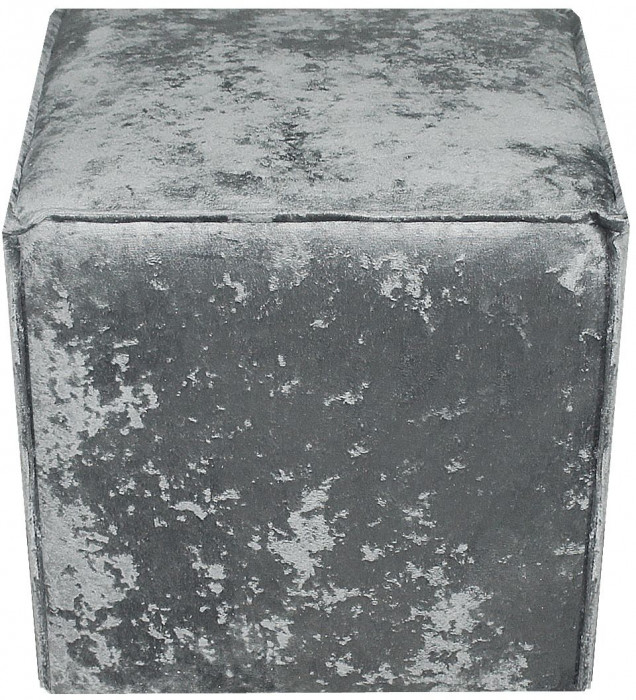 Пуф Лофт №1 40х40х46, плюш серый