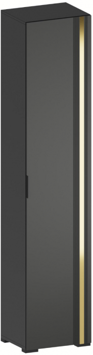 Модульная Прихожая Эмэ, набор №1, Графит/Графит золото, Simple 27