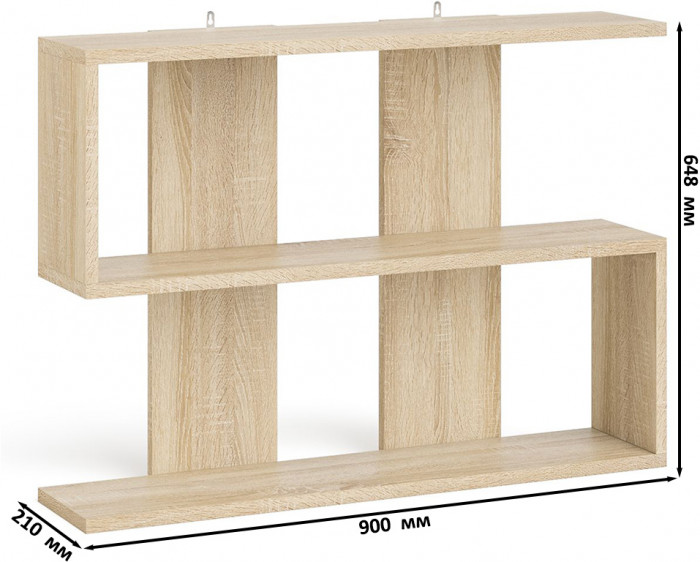 Мори компьютерный стол МС-6 правый + Тумба ТМП400.1 + Полка 900, дуб сонома/белый