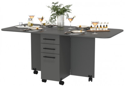 Стол-книжка с ящиками 1-6702граф, графит