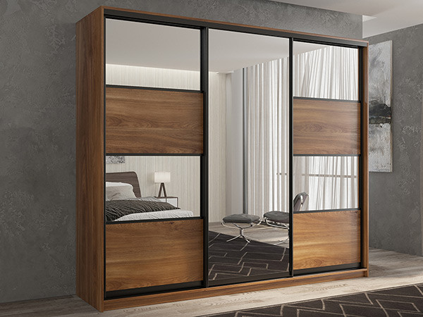 Шкаф-купе Кааппи 5 Кастелло Бренди 180х45х230 см