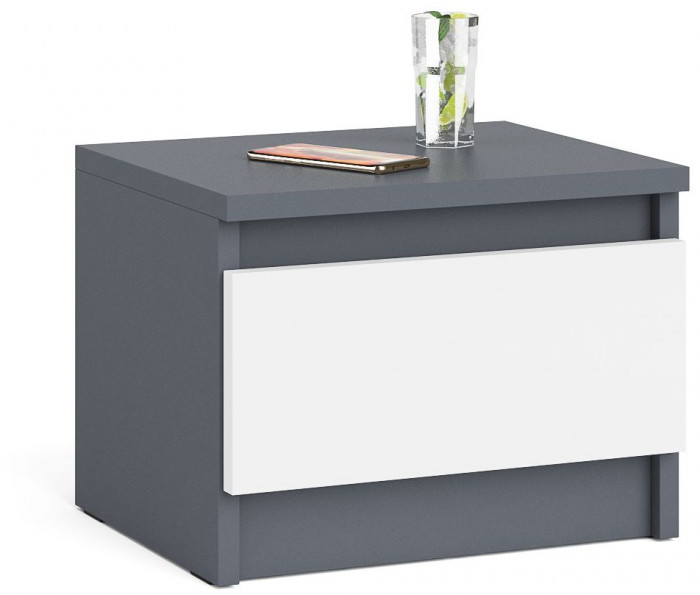 Мори Тумба прикроватная ТПМ400.1, графит/белый