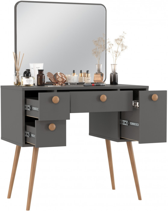 Трюмо 4-25919граф, цвет графит, ШхГхВ 86,6х46,6х131 см.