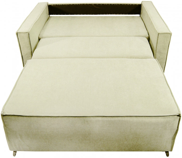 Диван-аккордеон Лофт 120х200, ППУ, велюр бежевый