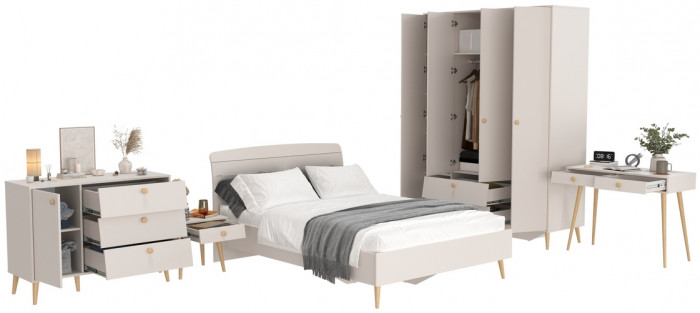 Афина Спальня 32-1400, кашемир серый