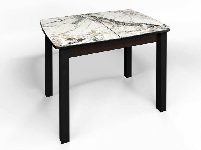 Стол СМ-6 Флорида ноги окрас квадратный венге/черный