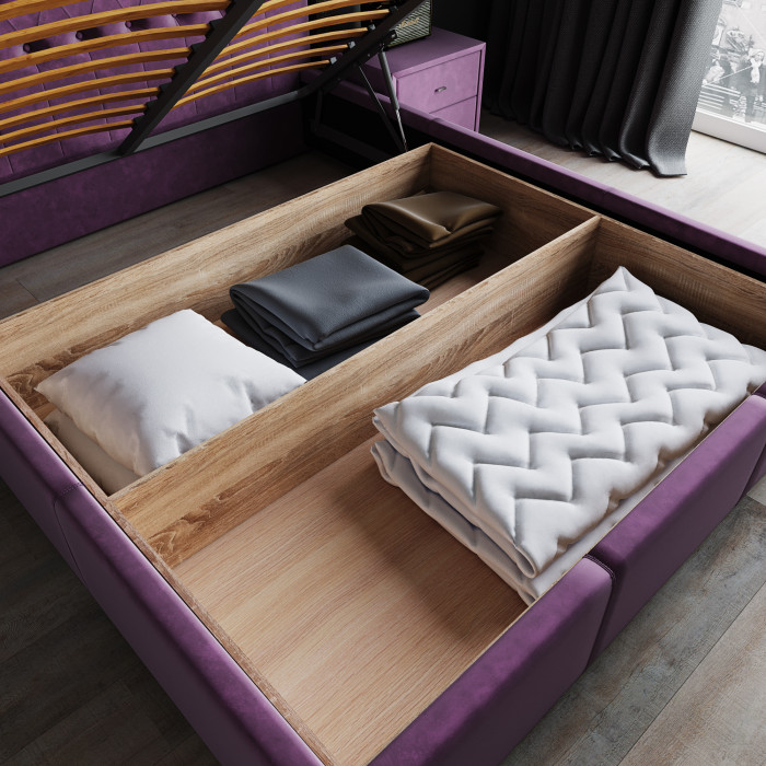 Октавия Кровать интерьерная 160 изумруд ромб, ПМ