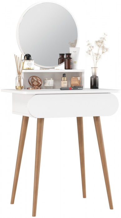 Трюмо 4-25920бел, цвет белый, ШхГхВ 65х46,6х132 см.