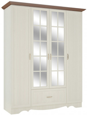 Латте 4 Шкаф четырехдверный Бодега Светлый / Орех Донской