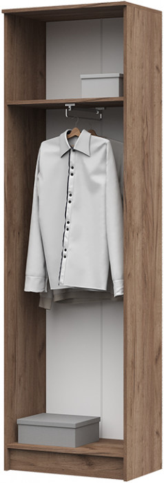 ШК-203 Машенька ЛДСП шкаф скалка (600*2020*380) дуб крафт табачный/серый графит