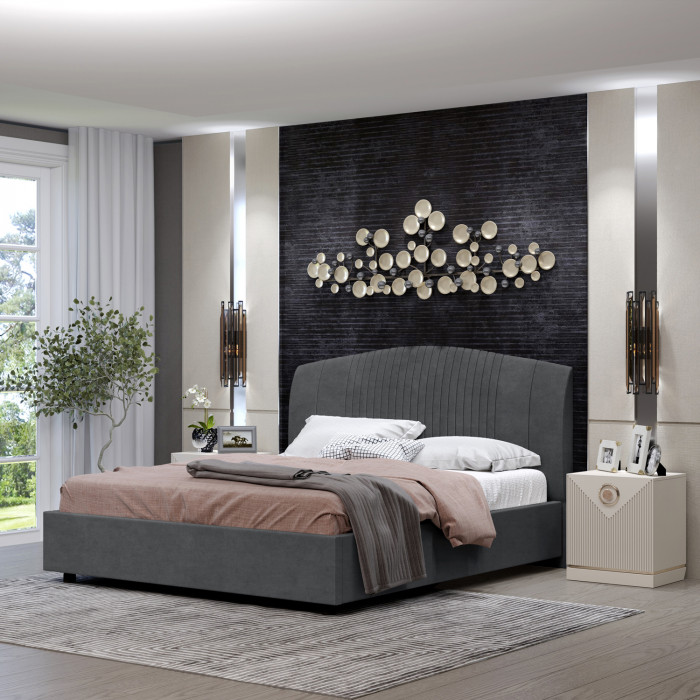 Кровать-12М с подъёмным  основанием 1600 графит