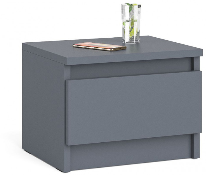 Мори Тумба прикроватная ТПМ400.1, цвет графит, ШхГхВ 40,4х34,6х30 см.