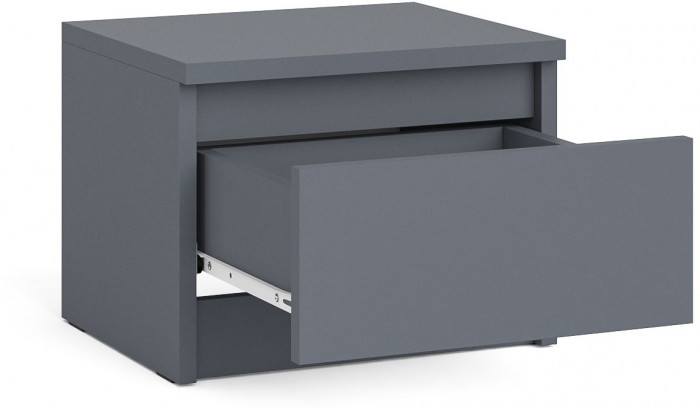 Мори Тумба прикроватная ТПМ400.1, цвет графит, ШхГхВ 40,4х34,6х30 см.