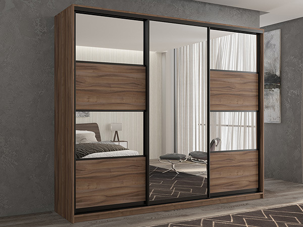 Шкаф-купе Кааппи 5 Орех Тьеполло 180х45х230 см