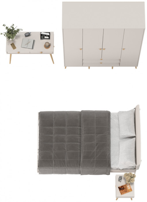 Афина Спальня 33-1200, кашемир серый