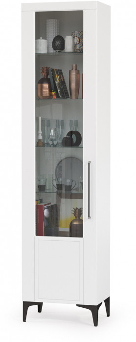 Валенсия Гостиная № 106, ЛДСП белый шагрень/МДФ белый шагрень