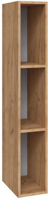 Пенал открытый настенный Альберо, Дуб крафт золотой