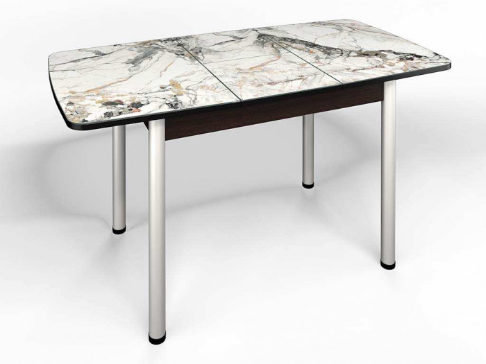 Стол СМ-6 Флорида ноги окрас круглый венге/серебро