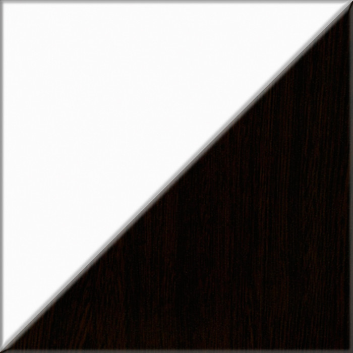 Прихожая П-6 Компоновка № 50, цвет венге/фасады МДФ белое дерево фрезеровка прованс, ШхГхВ 150х50х210 см., универсальная сборка