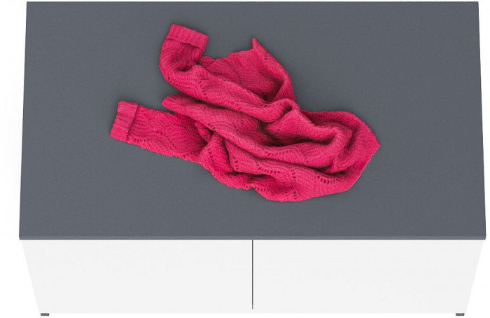 Мори Тумба/антресоль МА900.1, графит/белый