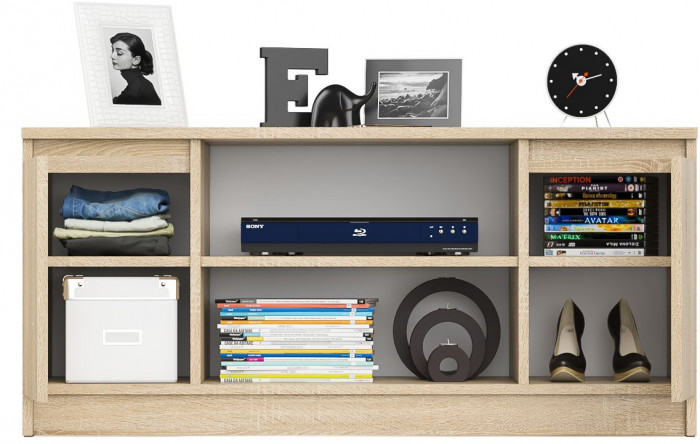 Мори Тумба ТВ МТВ1200.1, дуб сонома