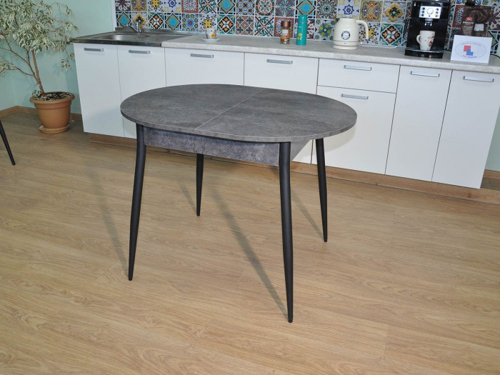 Обеденная группа Стиль-1 / Стул Х 4 шт. / Цемент темный/черный / бид 21