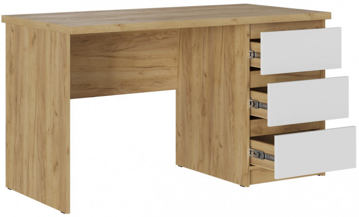 Кабинет Бостон, композиция 2, крафт золотой/белый глянец