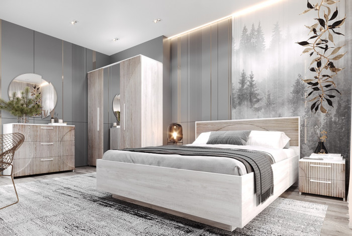 Кровать 160х200 с щитовым основанием 