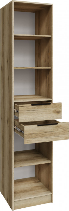 Шкаф Мадрид (0,5) с 2 ящиками, Дуб делано