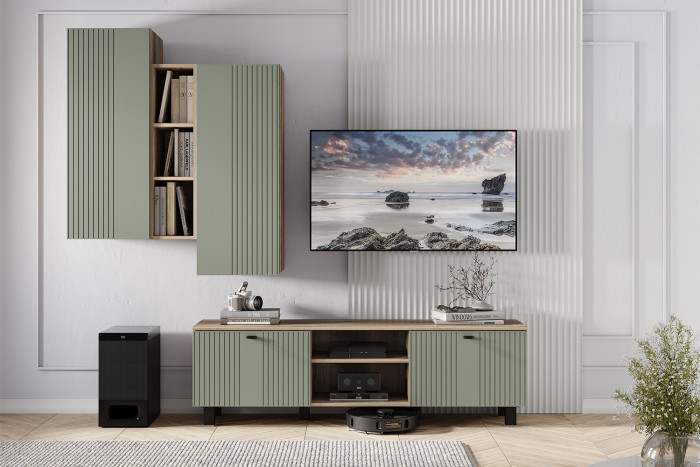 Тумба для ТВ Олива ТБ-09, Дуб каньон, МФ12