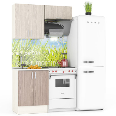 Кухня Мери 02 ШВ600+ШВв600+ШН600, дуб/ясень шимо светлый/ясень шимо тёмный