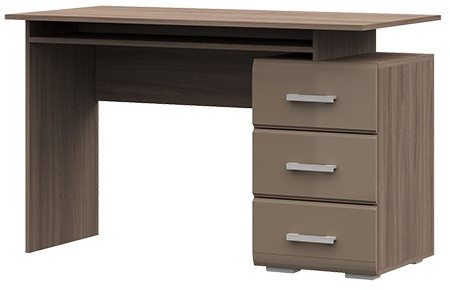 Симба стол компьютерный (1200*750*590) ясень шимо темный/кофе с молоком