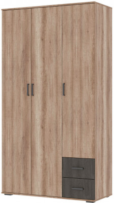 НЕЛЬСОН ШК 01 (СОЛО-1) Шкаф (1.200х2,200х0,500) дуб каньон/железный камень