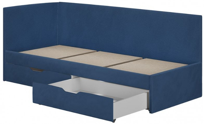 Кровать односпальная "Лео" КР-49 Белый/Океан