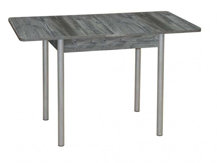 Эко 80х60 стол обеденный раскладной / пасадена/металлик