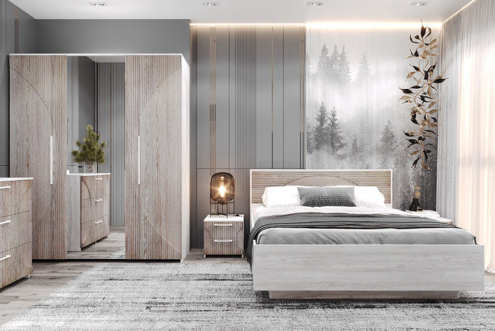 Кровать 140х200 с щитовым основанием 