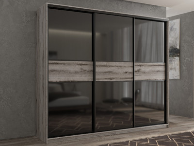 Шкаф-купе Кааппи 12 Эвок Окаменелый 200х45х230 см