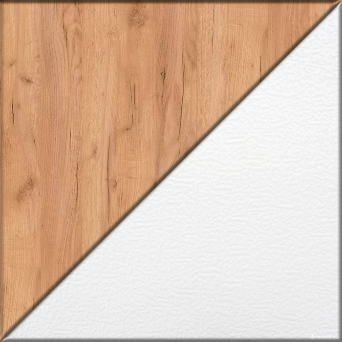 Лидер-8 Стол + Стол + Тумба МД 3.16, белый шагрень/крафт золото