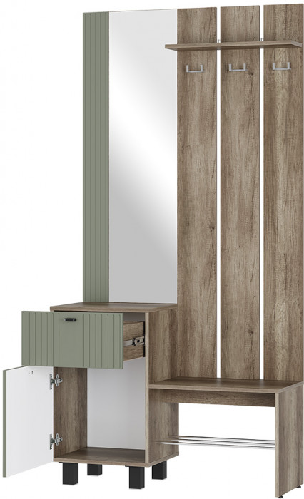 Прихожая Олива ПР-04, Дуб каньон, МФ12