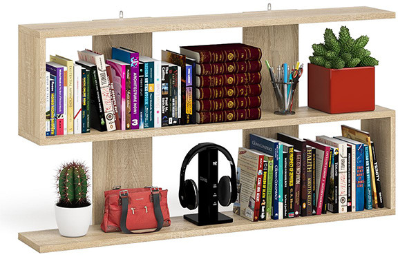 Мори Полка 1200, цвет дуб сонома, ШхГхВ 120х21х64,8 см., универсальная сборка