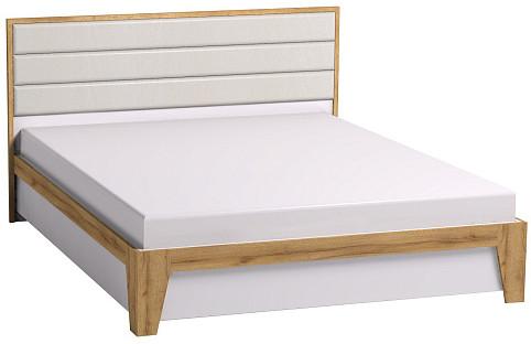 Кровать с ортопедическим основанием (дерево) Айрис 307 Люкс 160х200, дуб