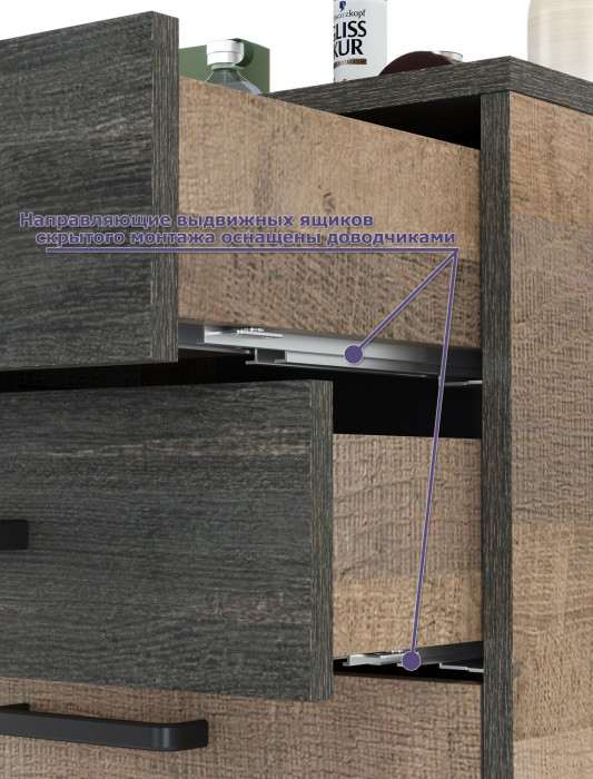 Трувор 13.241.06 Тумба для обуви + 13.241.06 Тумба для обуви, дуб гранж песочный/интра