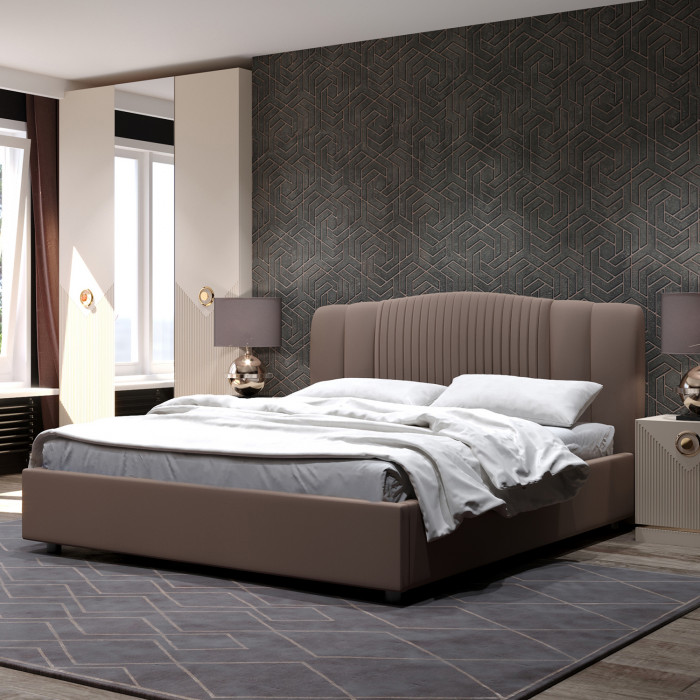 Кровать-12М с подъёмным основанием 1800 корица