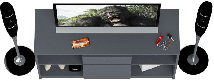 Мори Тумба ТВ МТВ1204.1, цвет графит, ШхГхВ 120,4х41х73 см.