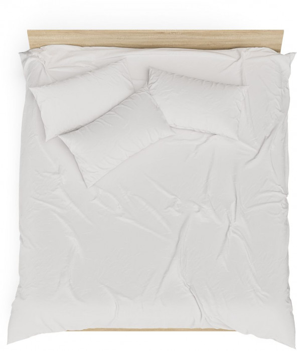 Мори Кровать с ящиками 1800, дуб сонома/белый