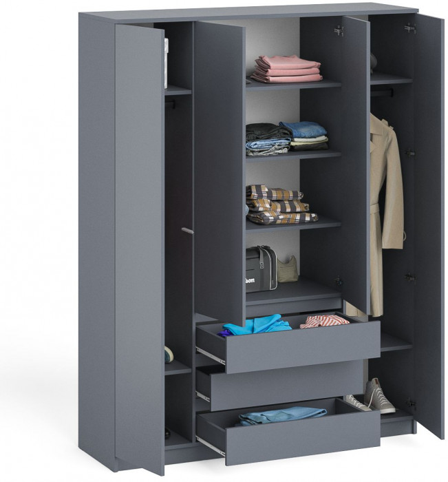 Мори Шкаф МШ1600.1, графит