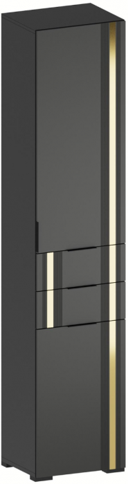 Модульная Прихожая Эмэ, набор №9, Графит/Графит золото, Simple 27