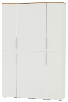 Октава Набор шкафов 45, белый шагрень/дуб крафт золотой/фасады МДФ белый шагрень