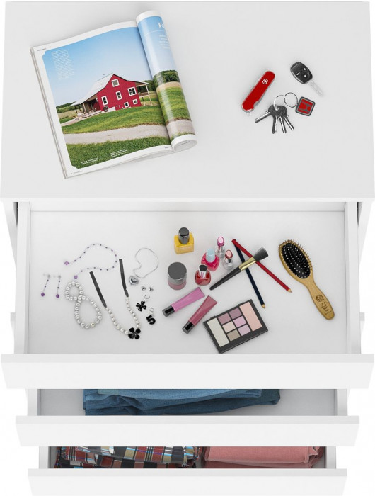 Мори Комод МК700.5, цвет белый, ШхГхВ 70,4х41х114 см.