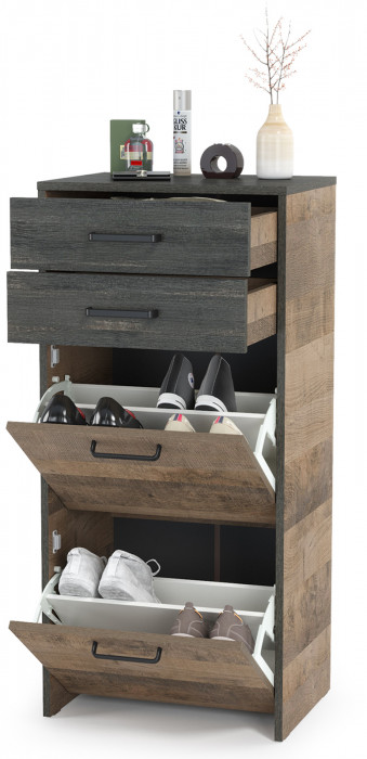 Трувор 13.241.06 Тумба для обуви, дуб гранж песочный/интра